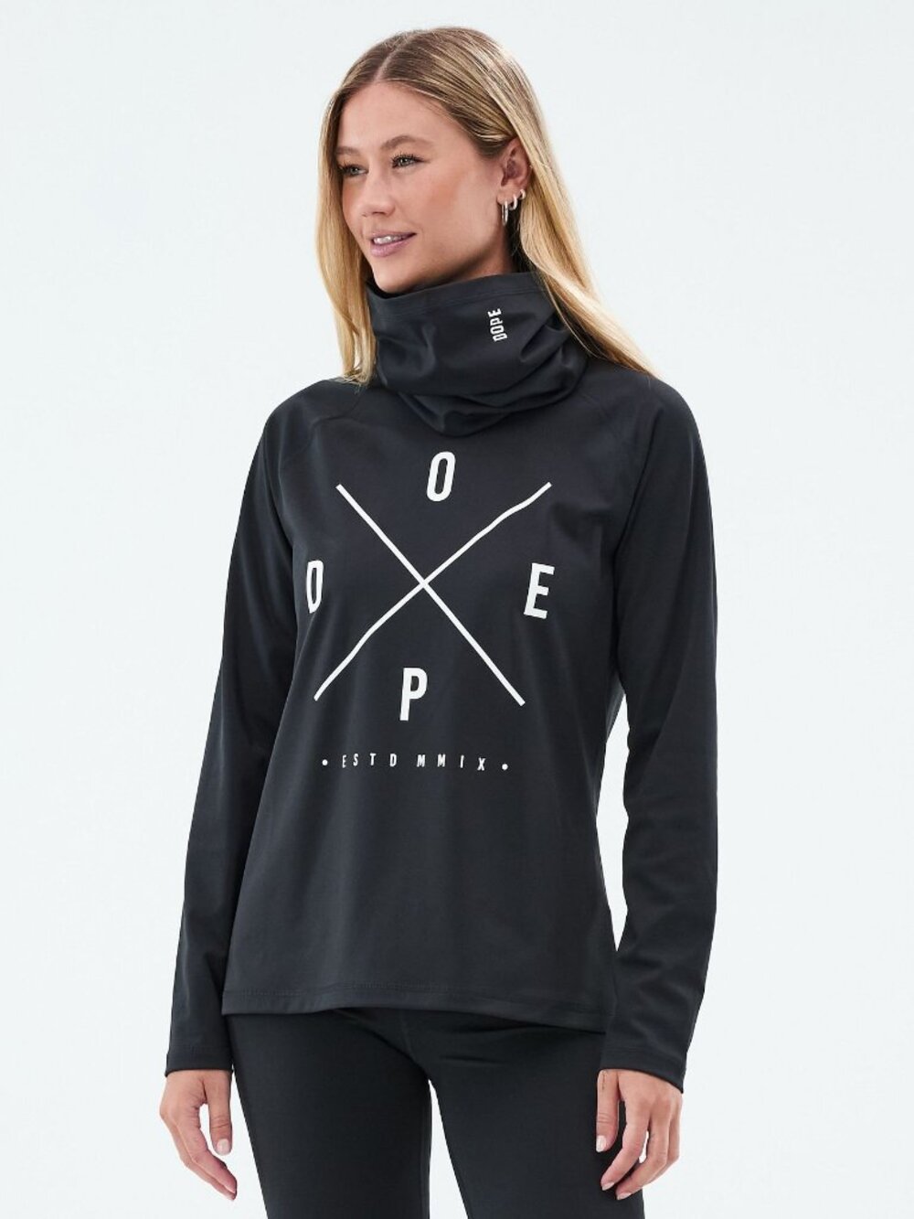 NEW DOPE Snuggle W Base Layer Top Black Women's M - Picture 2 of 3